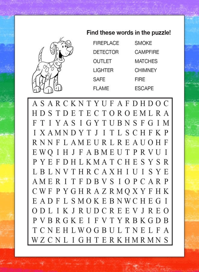 ZOCO - A Visit to The Fire Station Coloring & Activity Books (25 Bulk Pack, with Crayons) - Fire Safety & Prevention Items for Kids - Image 3